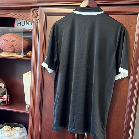 Brand New NFL Team Apparel Las Vegas Raiders Black & Silver Polo Sports Shirt! - Picture 8 of 12